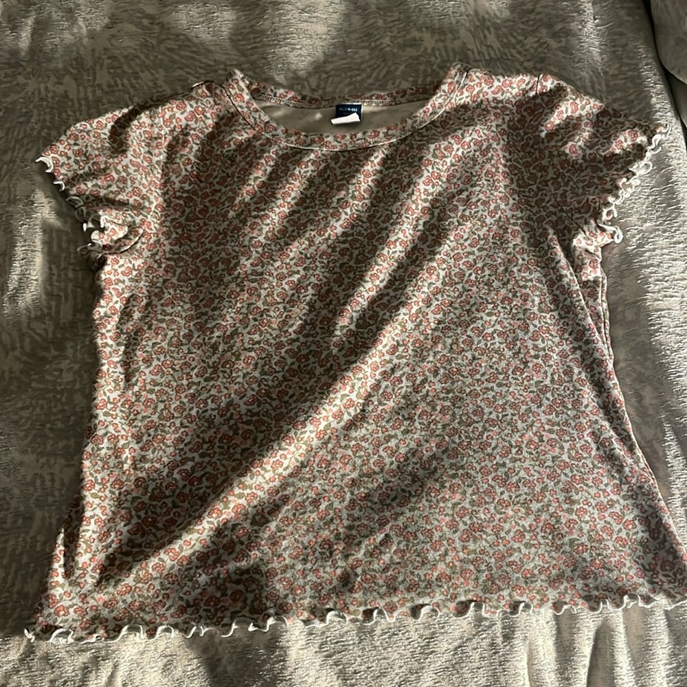 Floral shirt-light blue